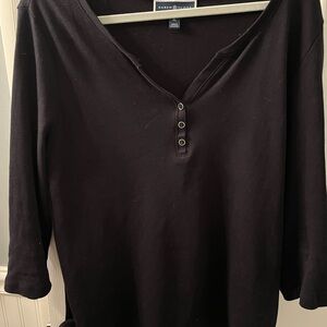 ❤️3 for $15 Karen Scott Black Long Sleeve Women's Top